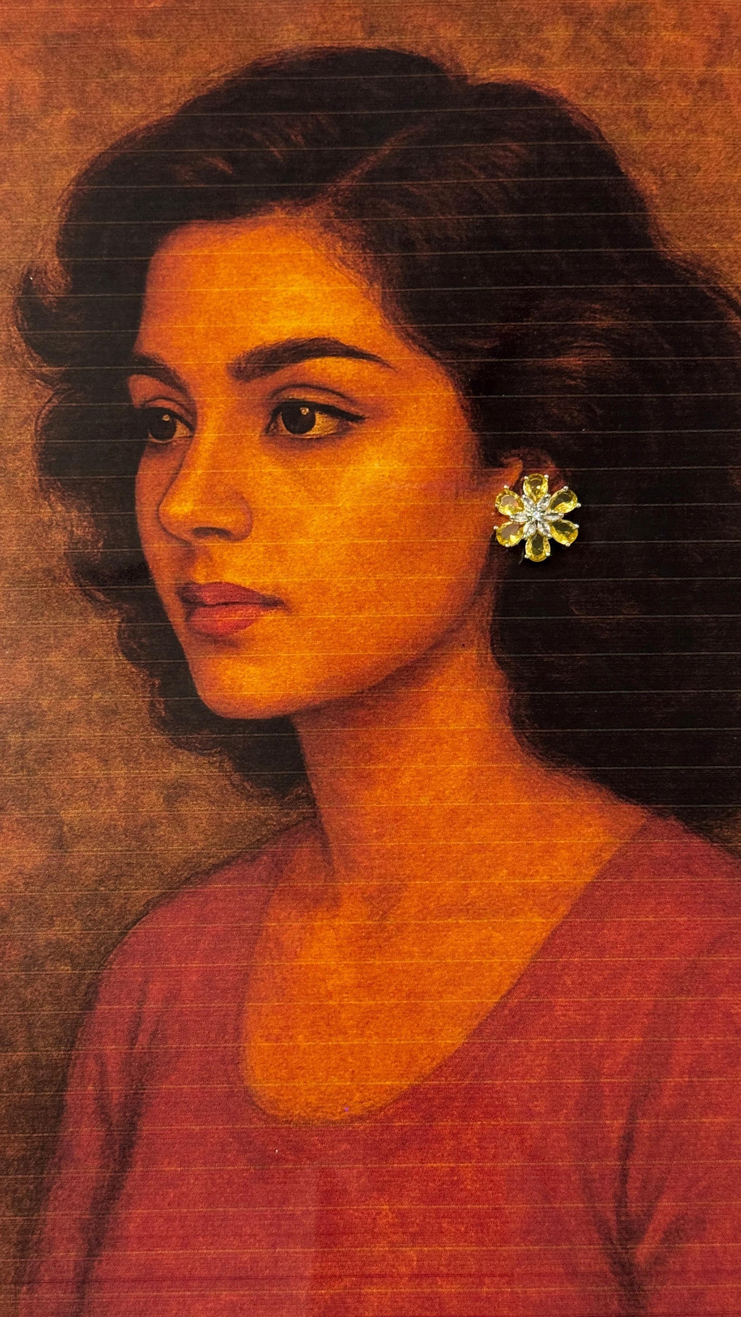 Petal Spark Stud Earrings | Elegant Floral Artificial Diamond Studs