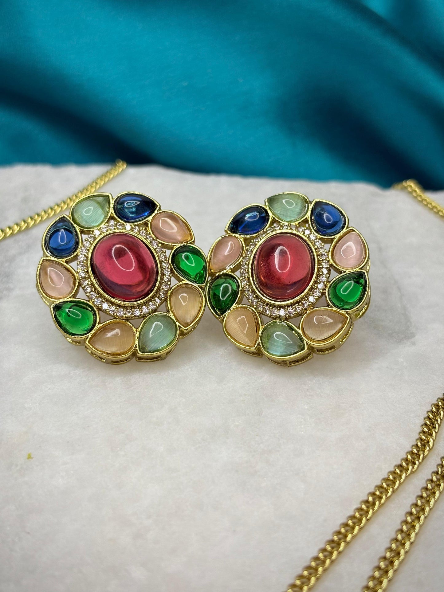 Royal Heritage Kundan Necklace Set with Earrings | Traditional Jewellery