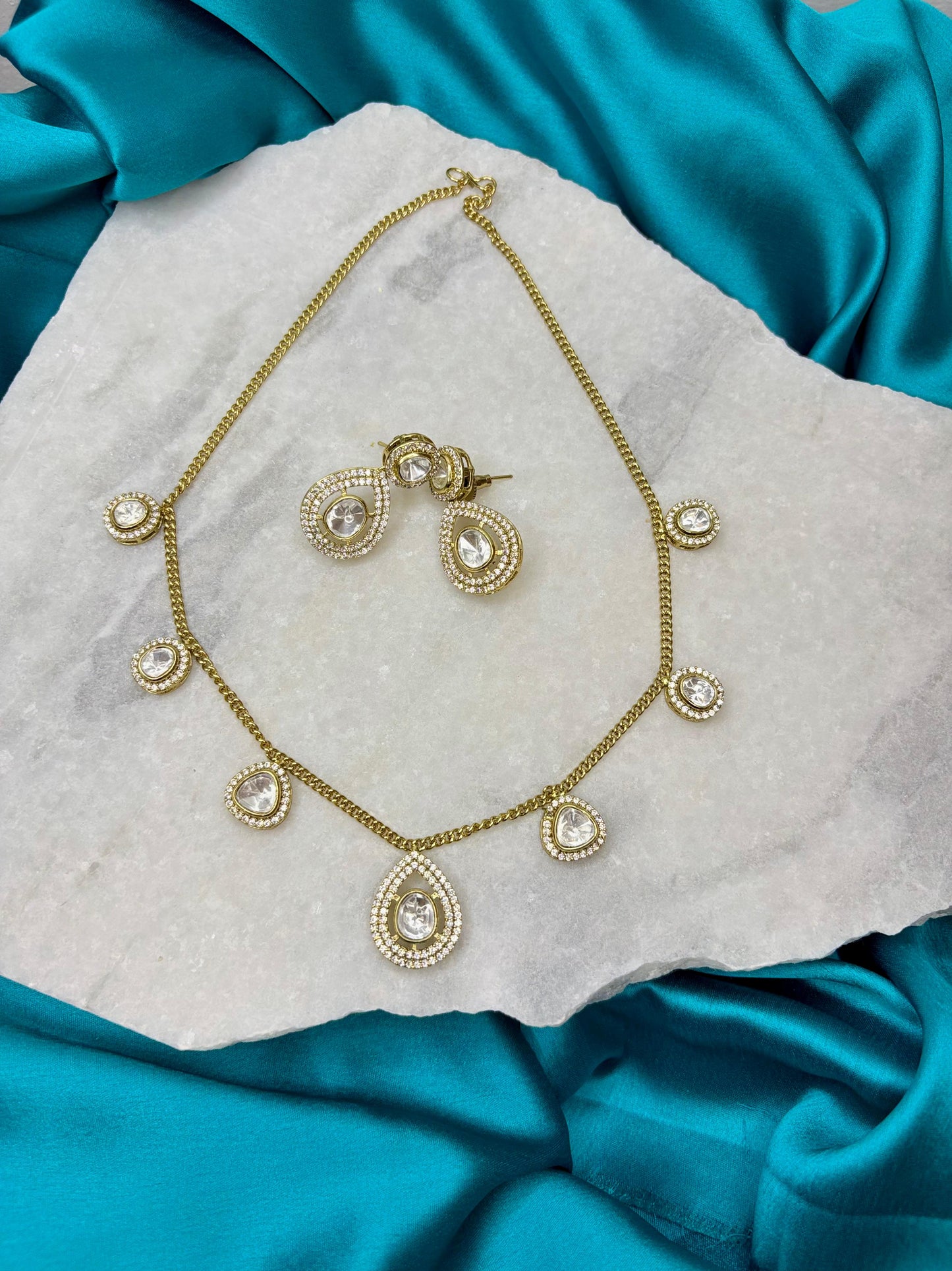 NoorZehra Kundan Set – Necklace Set with Earrings | Traditional Jewellery