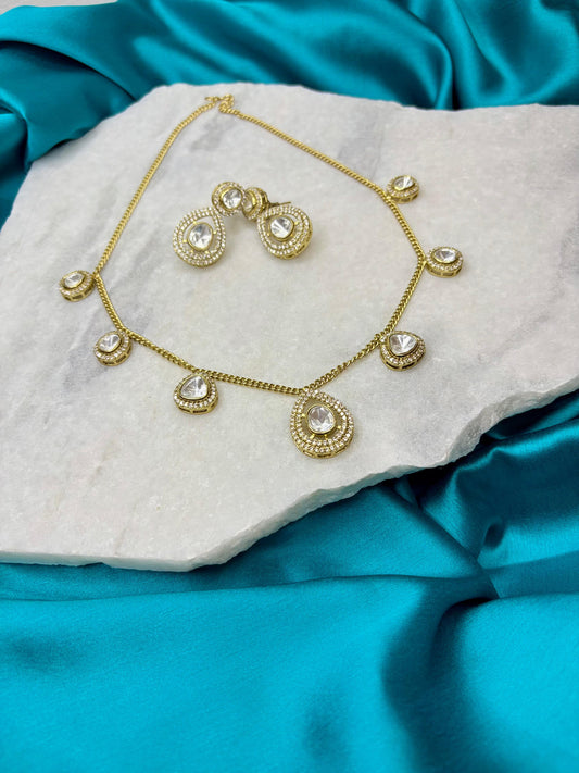 NoorZehra Kundan Set – Necklace Set with Earrings | Traditional Jewellery